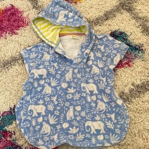 Mini Boden jungle print beach swim coverup 12-18m